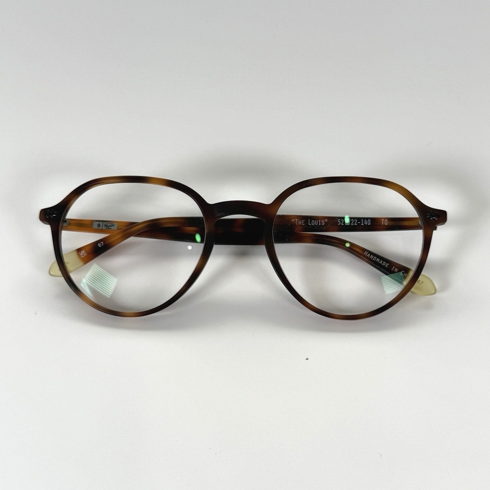 Original‎ Penguin The Louis Eyeglasses Frame Only 52-22-140 Tortoise Matte Round
